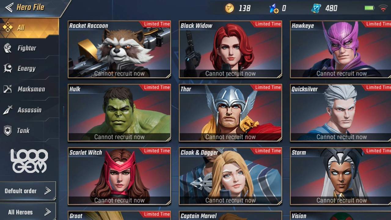 کردیت Marvel Super War