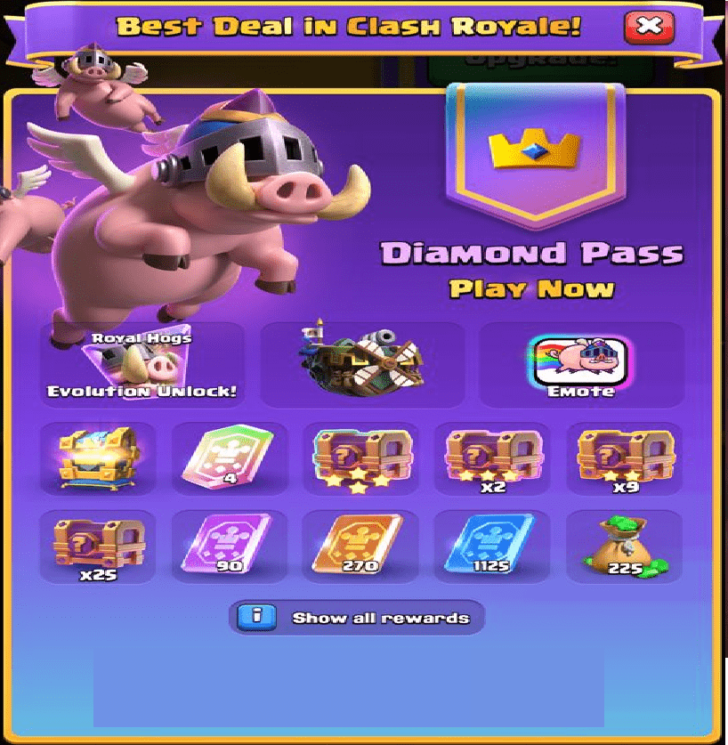 خرید رویال بلیت الماس کلش رویال