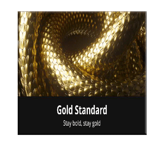 خرید آیتم بنر Gold standard پلاتو