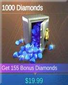 1000 Diamonds خرید دیاموند موبایل لجند