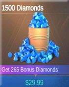 1500 Diamonds خرید دیاموند موبایل لجند